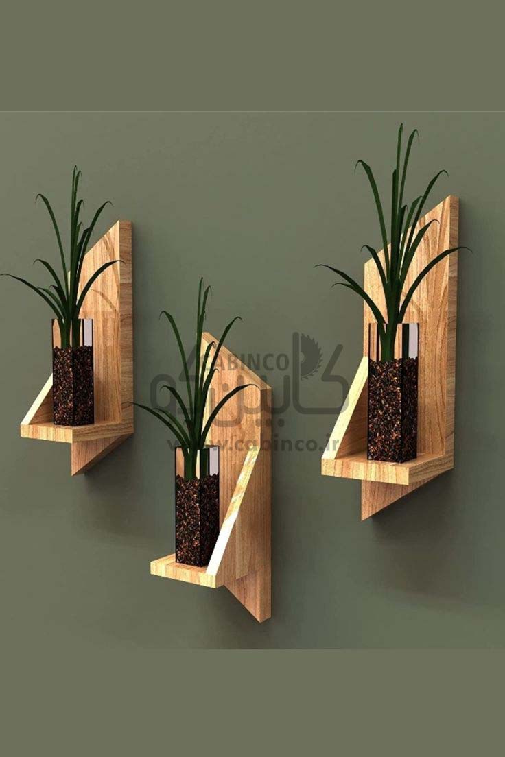 دیوارکوب تزئینی چوبی مدل T1001