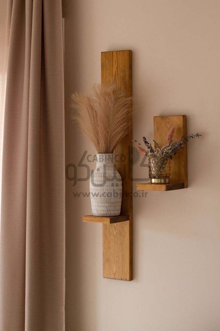 دیوارکوب تزئینی چوبی مدل T1014