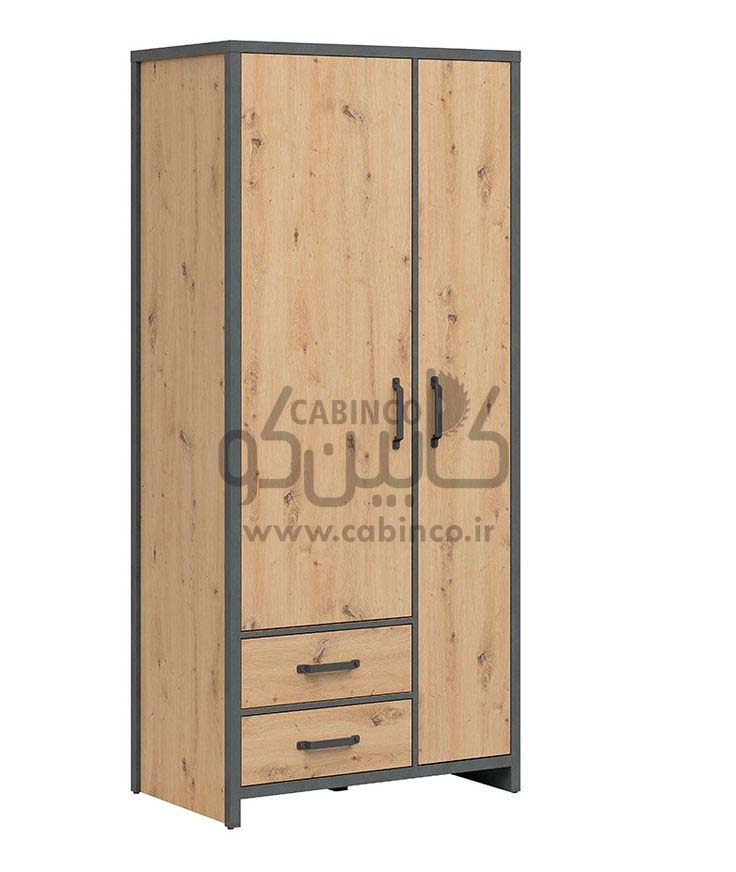 کمد لباس چوبی آهنی مدل CHA1005
